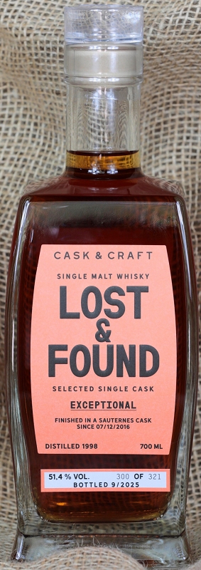 Lost & Found – EXEPTIONAL single cask – Sauternes