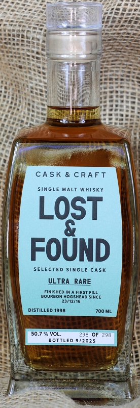 Lost & Found – ULTRA RARE single cask – first fill Bourbon