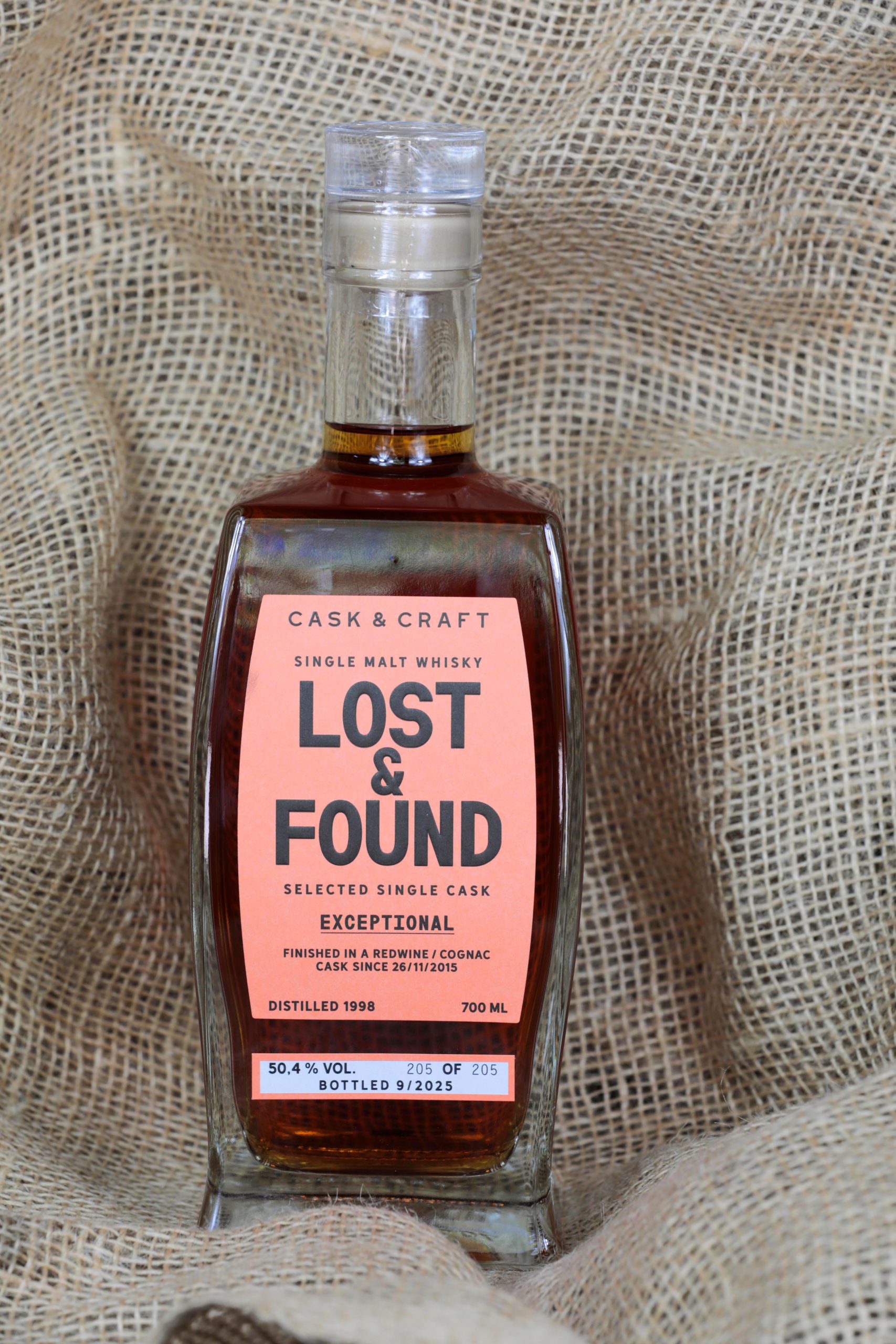 Lost & Found – EXEPTIONAL single cask – Redwine/Cognac