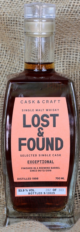 Lost & Found – EXEPTIONAL single cask – Redwine