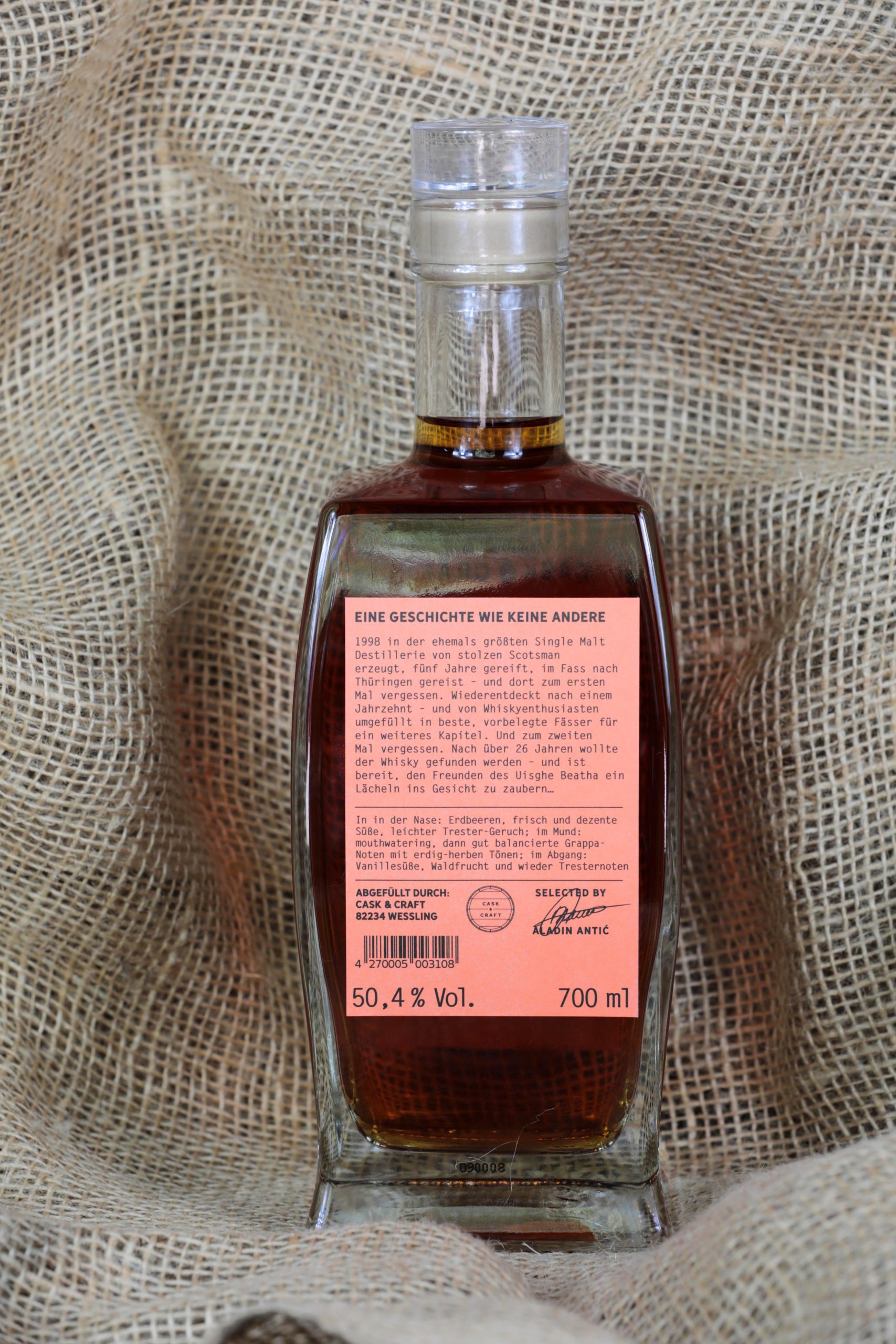 Lost & Found – EXEPTIONAL single cask – Redwine/Cognac