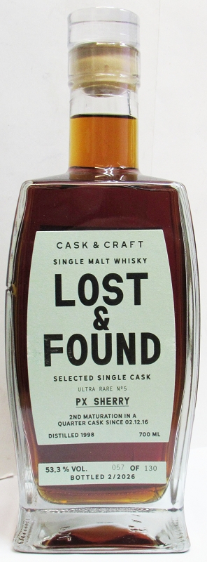 Lost & Found – ULTRA RARE single cask – PX Sherry